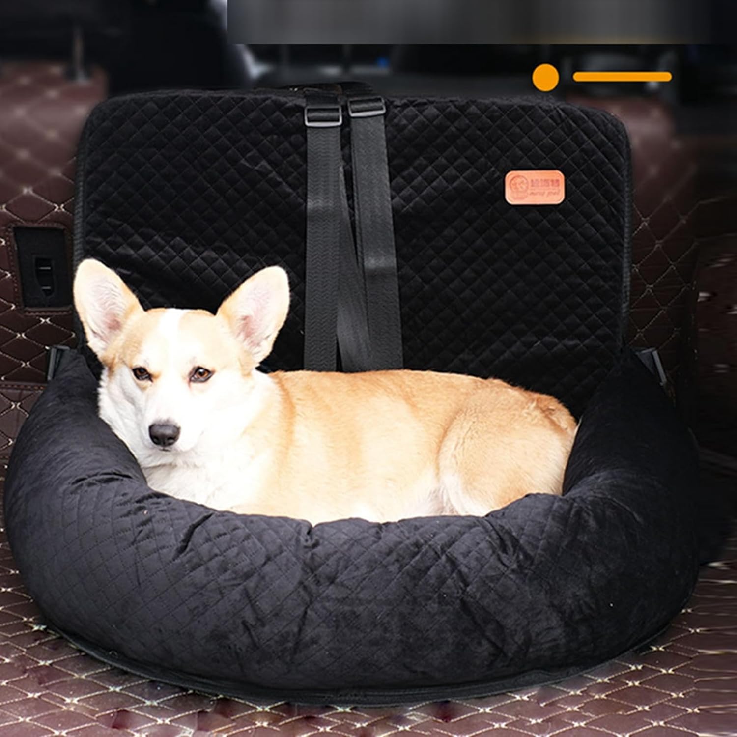 犬用カーシートカバー 犬用カーシート SUV用ドライブシート カーシートカバー フック付き お手入れが簡単 汚れ防止 洗濯可能 犬散歩 シート傷防止 通気性 洗える 頑丈 助手席用 リード付き 55*｜Grace Select