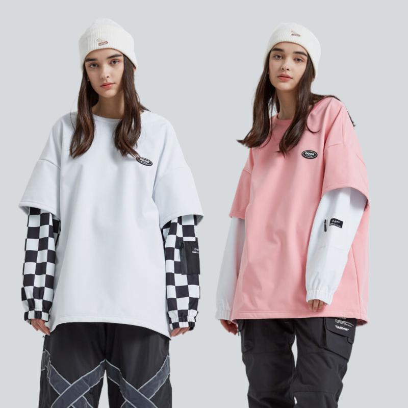 スキーの板 御召しもの メンズ レディース ユニ一発やる 二人組 服 室外 スノボー 防風 雨合羽 防寒 生あたたかい 白いもの 汗水 ティーシャツ トップス 無地 ゆったり 大きめ 肩挙げ句の果て ボーダレス