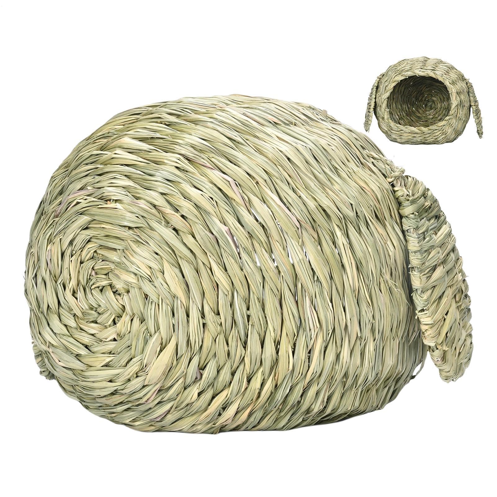 わら編み うさぎ 棲み家 小毛の荒物用 駆け込み寺 プレイグランド 愛玩動物用 噛める遊び道具 わら引っ敷き付 兎 実験材料 ハムスター チンチラ 生まれながら原料品