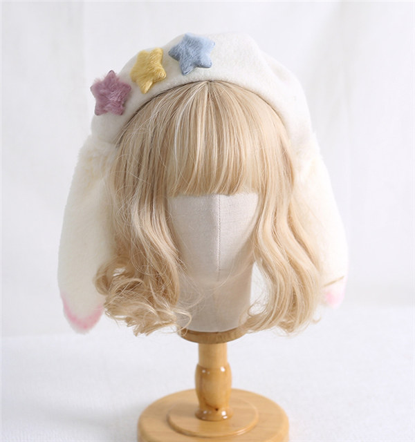 楽天市場】かわいい うさ耳 レディース 帽子 ベレー帽 兎 ウサギ