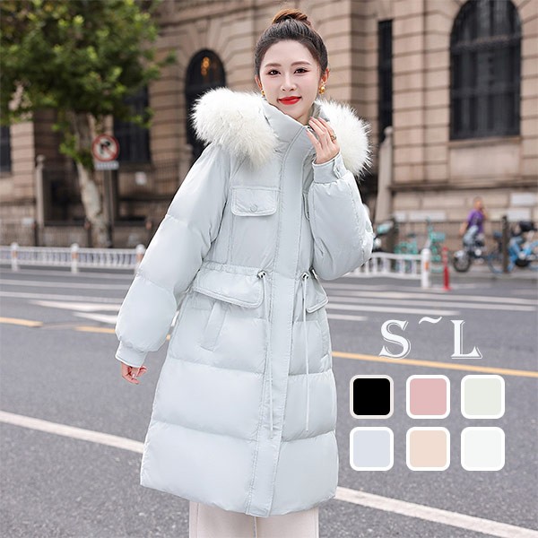 【ふくちゃん】ユニクロ★フード付き　ロング丈ダウンコート★防寒　グレー　M ダウンコート レディース ロングコート ダウンジャケット フード