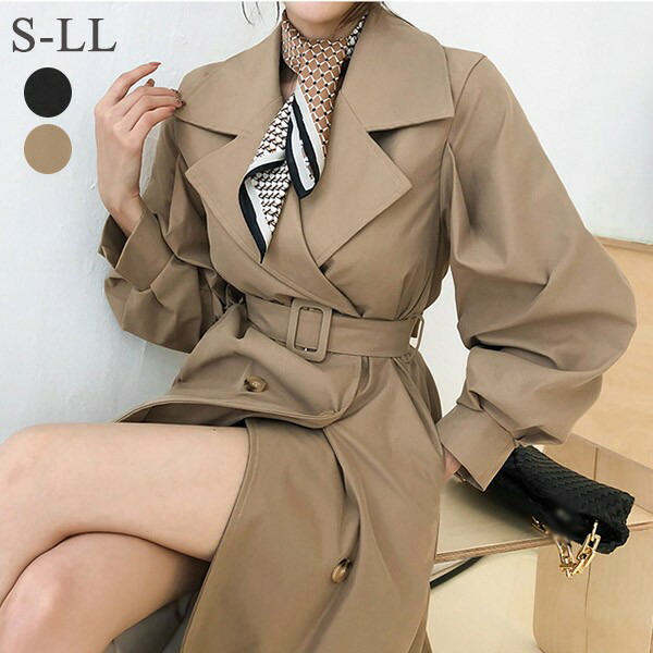 楽天市場】トレンチコート レディース 秋コート 小柄 スプリング