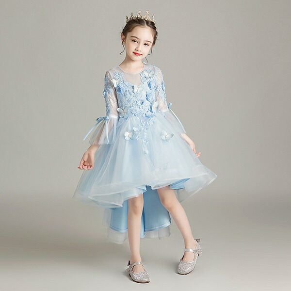 満点の ドレス ピアノ発表会 ドレス Dd6ze キッズ フォーマル 結婚式 女の子 エレガント 上品 着やせ お姫様 ワンピース 子供 Ashika Tokyo