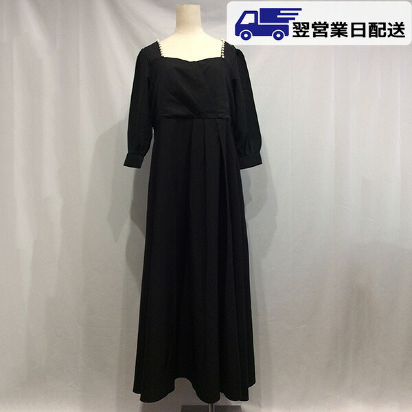 【翌営業日発送】7L ブラック パーティードレス ロングドレス 演奏会 袖あり ドレス 成人式 同窓会 大人 ピアノ 発表会 Aライン 結婚式 ステージドレス 二次会 母親 ウエディング ハワイ ワンピース 20代 30代 40代 ds076zec0kc /返品・交換・同梱不可