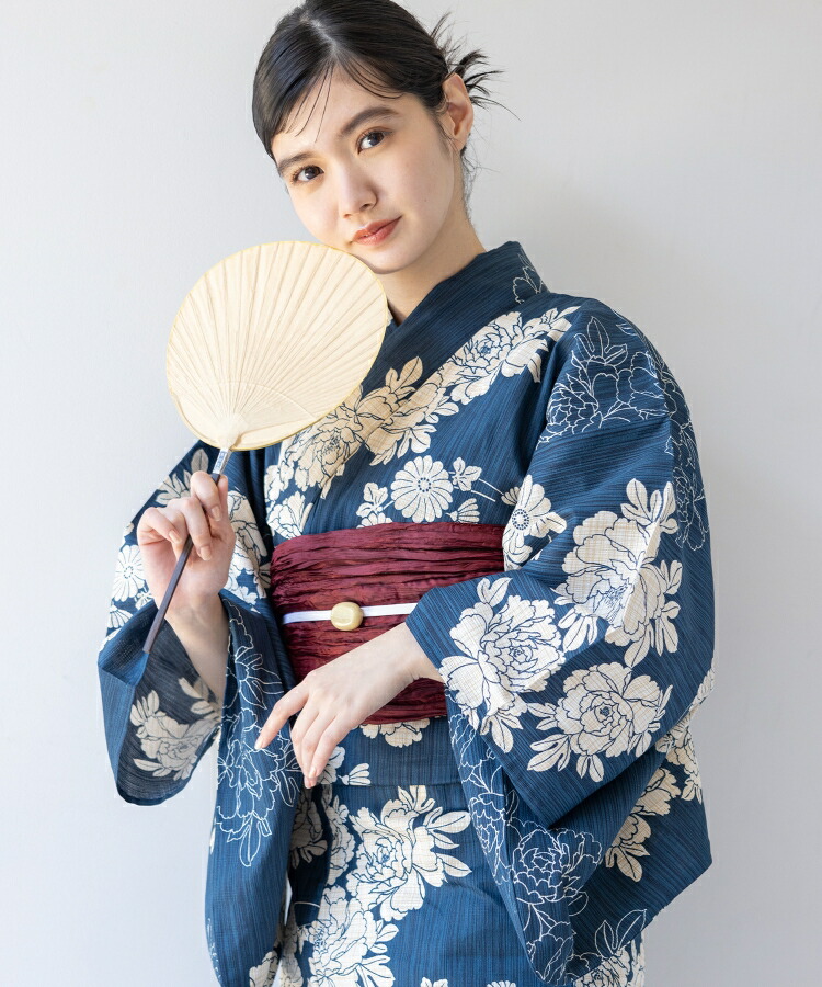 こだわり浴衣4点セット こだわり浴衣5点セット (浴衣/帯/下駄/腰紐/着付け冊子) 変わり
