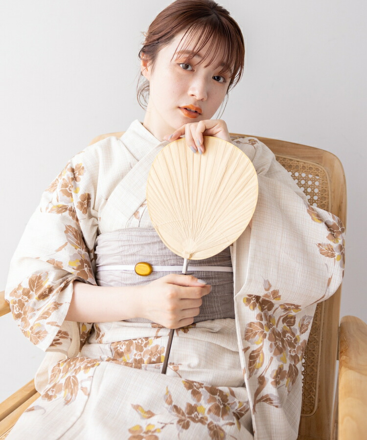 ☆新品☆ こだわり浴衣５点セット　ゆかた館グレース　Mサイズ　白　赤　花 こだわり浴衣5点セット（浴衣）｜ゆかた館グレース（ユカタカン