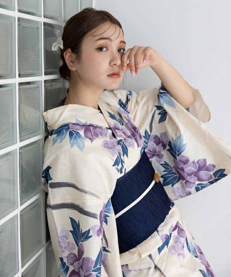 【新品未使用タグ付き】yukatakan grace こだわり浴衣５点セット こだわり浴衣5点セット (浴衣/帯/下駄/腰紐/着付け冊子) 変わり