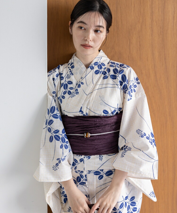 新品未開封　ゆかた館グレース　浴衣・帯・下駄・腰紐・着付け図解5点セット M こだわり浴衣5点セット (浴衣/帯/下駄/腰紐/着付け冊子) 変わり