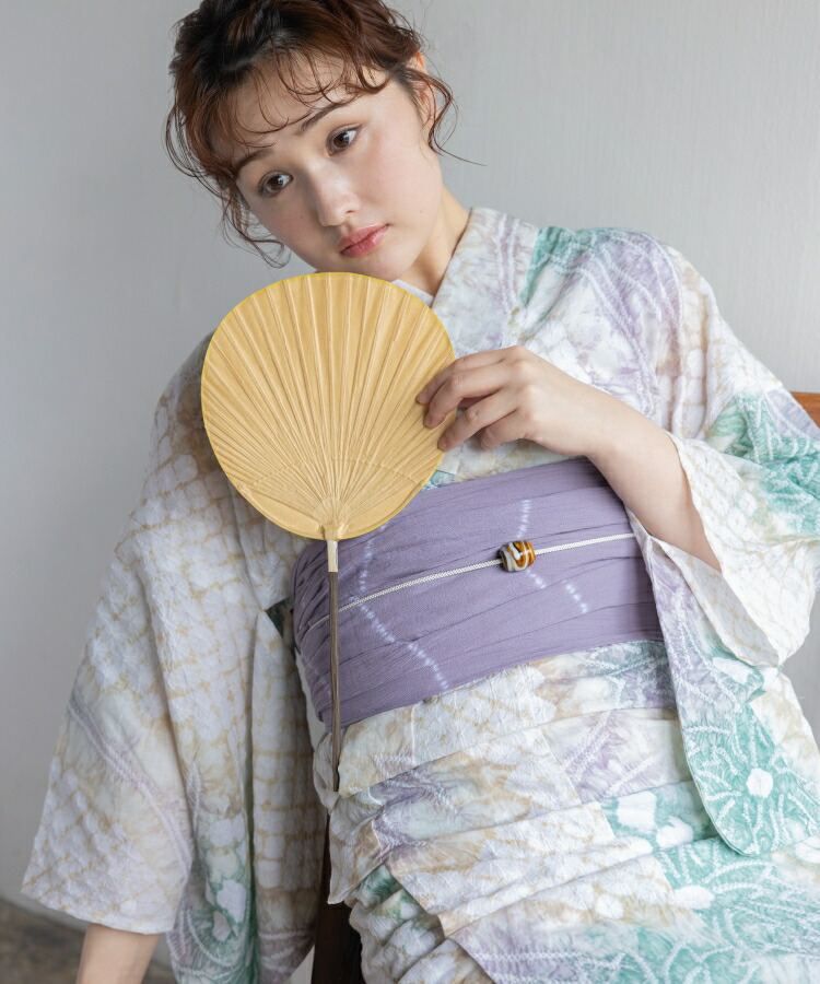 有松絞り　レディース　ゆかた　裄64身丈156 高級博多半巾帯セット 浴衣 有松絞り浴衣2点セット レディース : ZOZOTOWN Yahoo!店