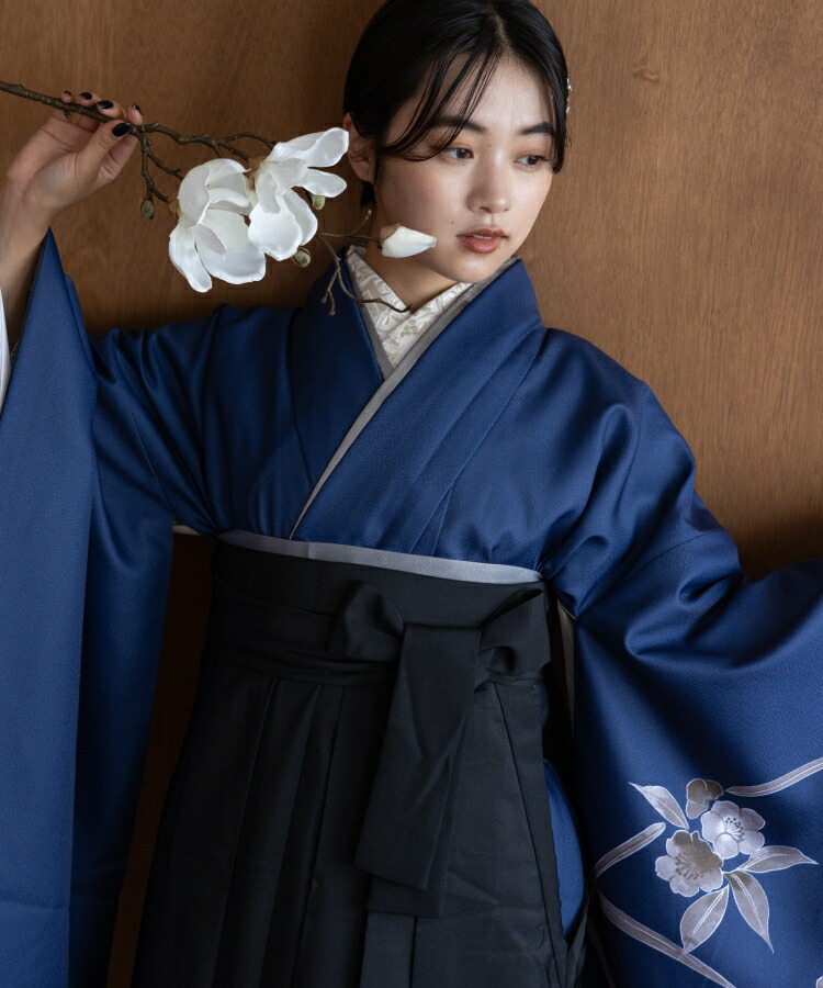 こだわり袴3点セット -grace original- ブルー系その他|ゆかた館 グレース