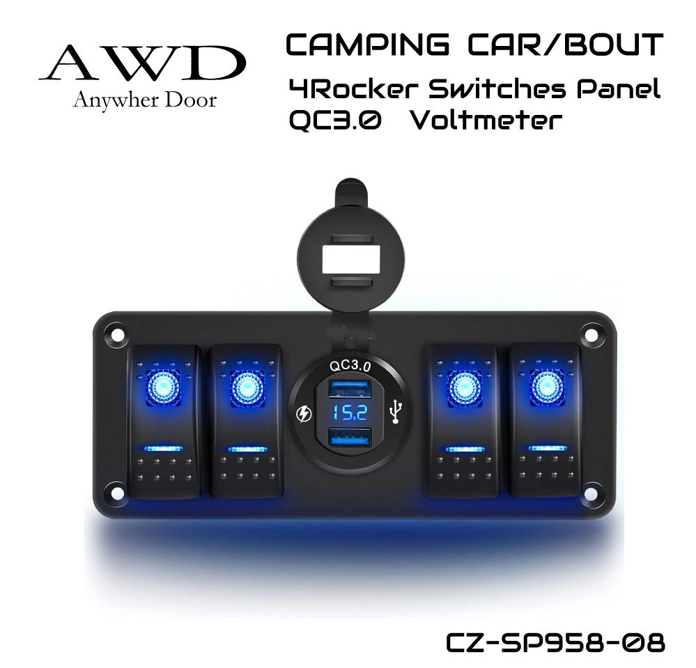 楽天市場】キャンピングカー パーツ 車用 スイッチ パネル スイッチ