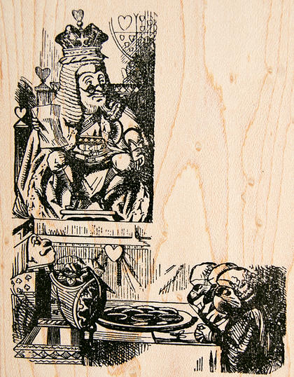 楽天市場】不思議の国のアリス スタンプ マッドハッター テニエル画 木