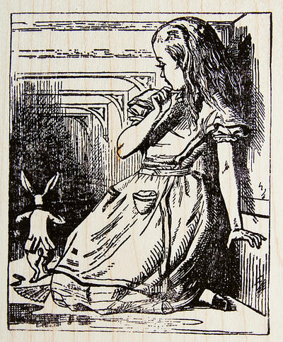 楽天市場】不思議の国のアリス スタンプ マッドハッター テニエル画 木