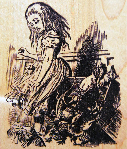 楽天市場】不思議の国のアリス スタンプ マッドハッター テニエル画 木