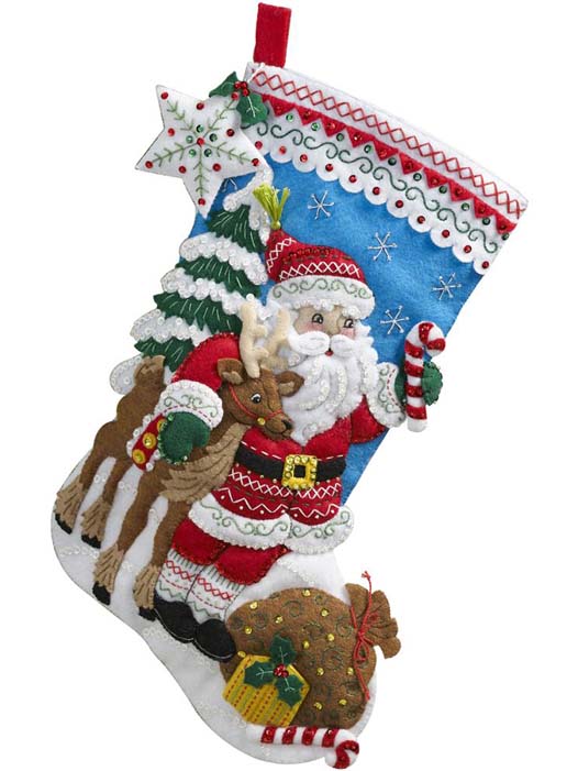 楽天市場】フェルト手芸キット サンタのリスト クリスマス靴下 