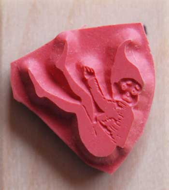 楽天市場 小さなラバースタンプ 落ちていく妖精 木の持ち手 ウッドマウント 輸入スタンプ アートスタンプ ゴム印 スタンプ グレイスワーク