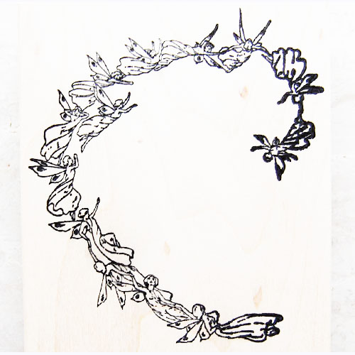 ドイツ製 輸入ラバースタンプ マウント済  『天使/エンジェル 3個セット』 ドイツ製 輸入ラバースタンプ マウント済 『天使/エンジェル 3個