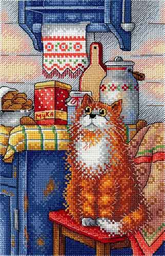 楽天市場 ｍｐスタジオ Mp Studia クロスステッチ刺繍キット 好奇心 14ct 猫 クロスステッチキット ししゅう 刺繍 グレイスワーク