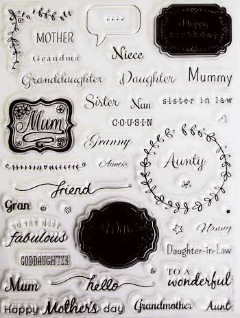 楽天市場】クリアスタンプ アートなセンチメント 輸入スタンプ アート