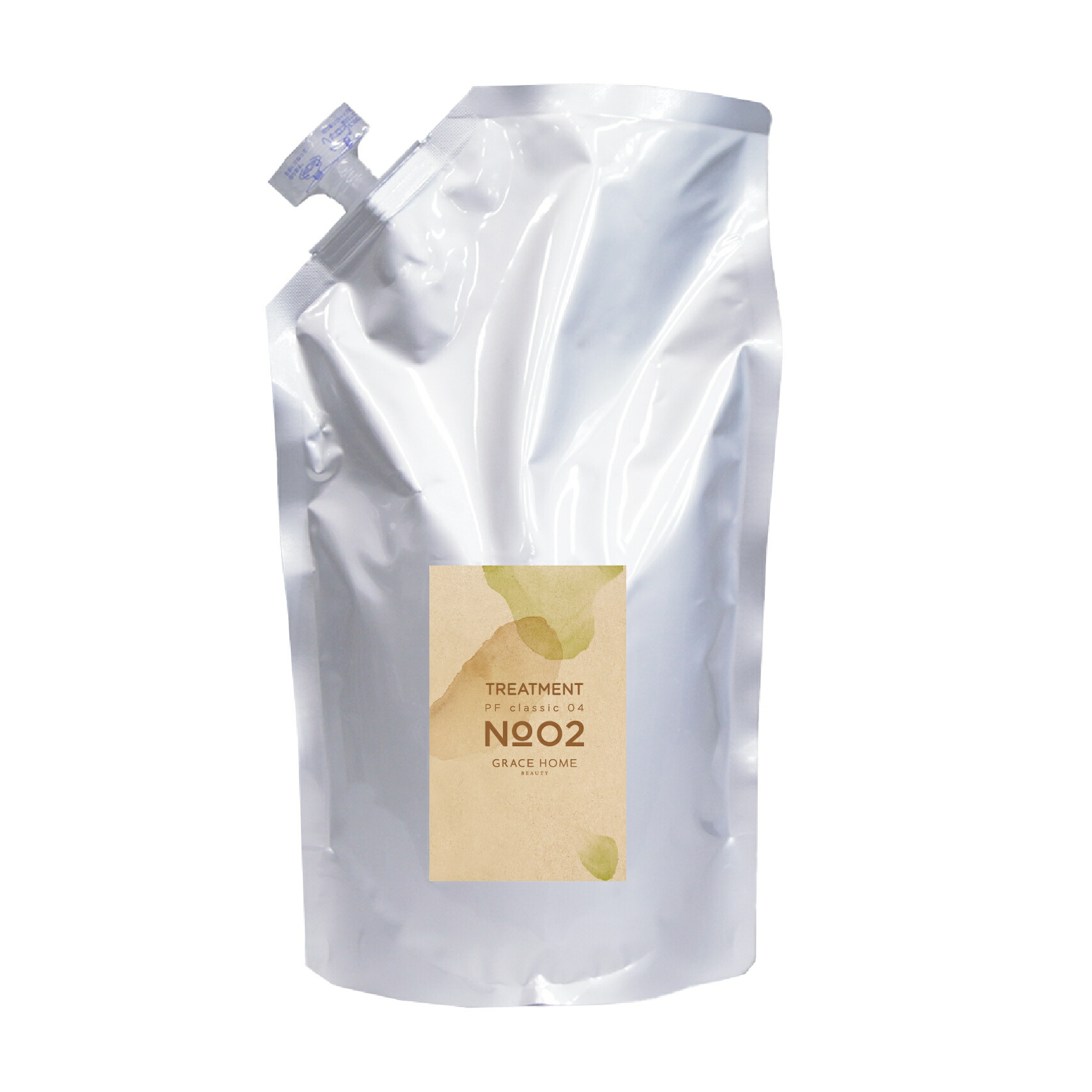 サロン専売品 ダメージケア トリートメント 詰め替え用 1000g(ml) [GRACE HOME BEAUTY No.02] コラーゲン アミノ酸 ナノ化 ケラチン 配合 高保湿しっとり補修 アホ毛 傷んでる 傷み ダメージ サロン品質 美容室専売