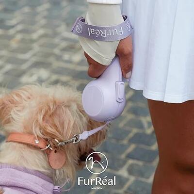 伸縮リード　【chocoleash retractable leash　FS　ファーリアル　ココアリード　フラッグシップモデル　ホワイト】　モバイルバッテリー搭載でお散歩しながら携帯電話を充電できる★　手元が温かく寒い時期のお散歩にも最適♪｜オリジナルギフト＆雑貨 Gracias