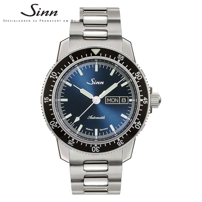 【無金利48回】【ノベルティプレゼント】104.ST.SA.IB ジン SINN 20気圧防水 シースルーバック ステンレススチール ウォッチ メンズ ウオッチ 男性用 高級腕時計【マイスタークラブ特典延長保証】母の日