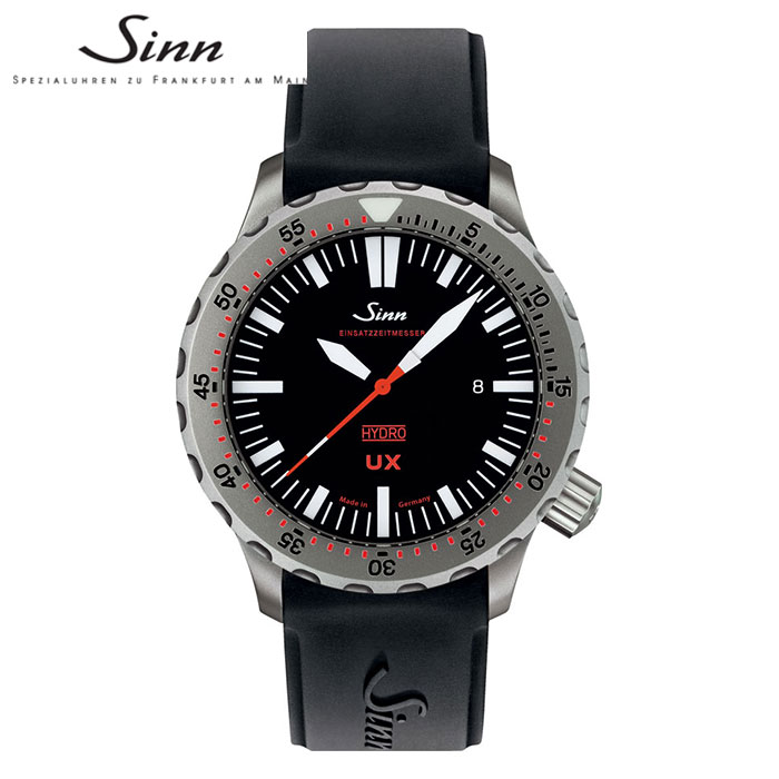 【無金利48回】【ノベルティプレゼント】ジン SINN UX EZM2B メンズウオッチ 高級腕時計 500気圧防水 シリコンストラップ ハイドロ【マイスタークラブ特典延長保証】夏ギフト|グラシス時計専門店