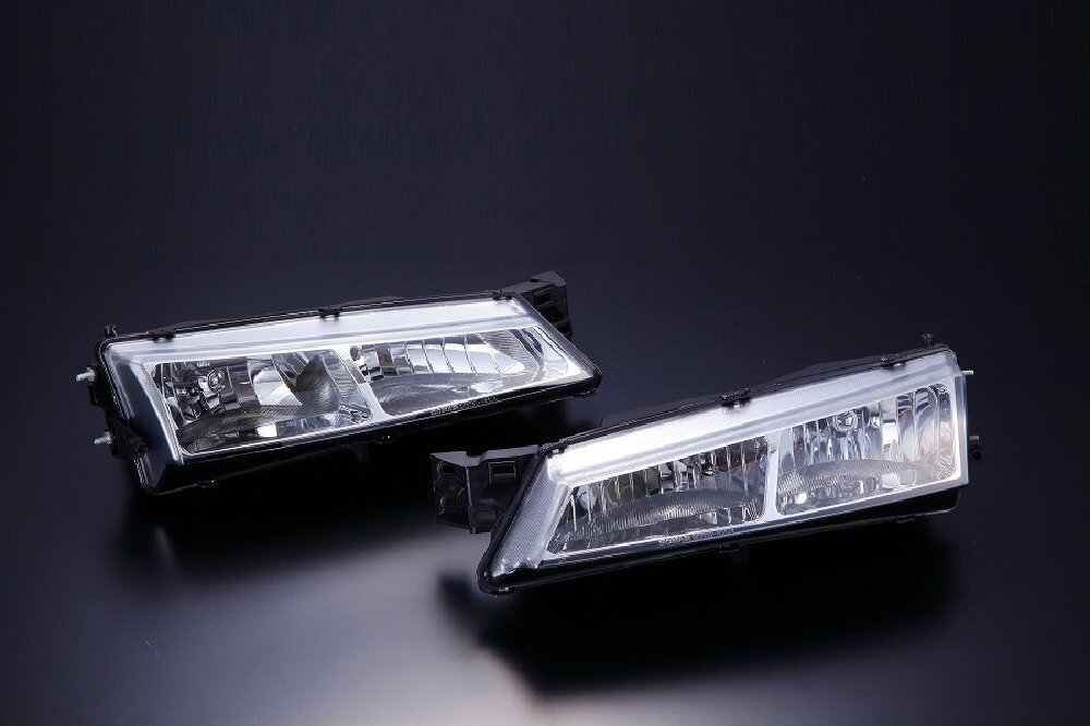 NISSAN S14後期 クリスタルヘッドランプ(クローム)SET|GradoMondoPlus店