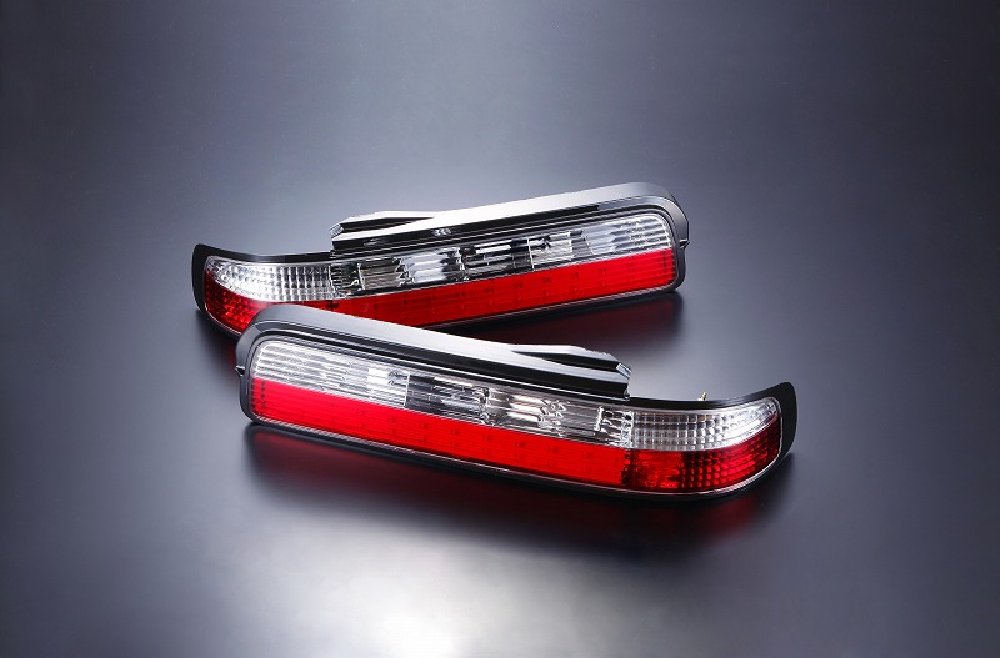 s13 シルビア テールライト 赤/クリア 2個セット シルビア S13 LED クリスタルテール テールランプ テールライト