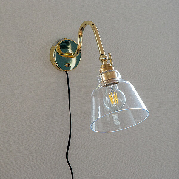 楽天市場 ブラケットライト コラット グラス コンセント 北欧 アンティーク 真鍮 レトロ ウォールライト 壁 照明 壁照明 おしゃれ 照明器具 インテリア ガラス インダストリアル カフェ 寝室 廊下 玄関 洗面 間接照明 Gram8