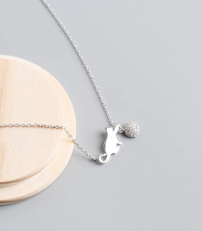 楽天市場】ペンダント レディース シルバー アクセサリー ネコ