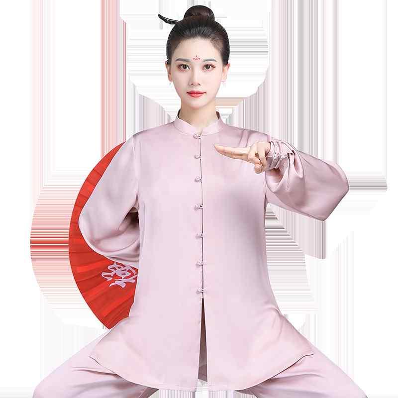 太極拳 服 レディース メンズ カンフー 武術 ウェア トレーニング 格闘技 秋冬 競技 練習 ピンク ブルー グリーン 8,543円