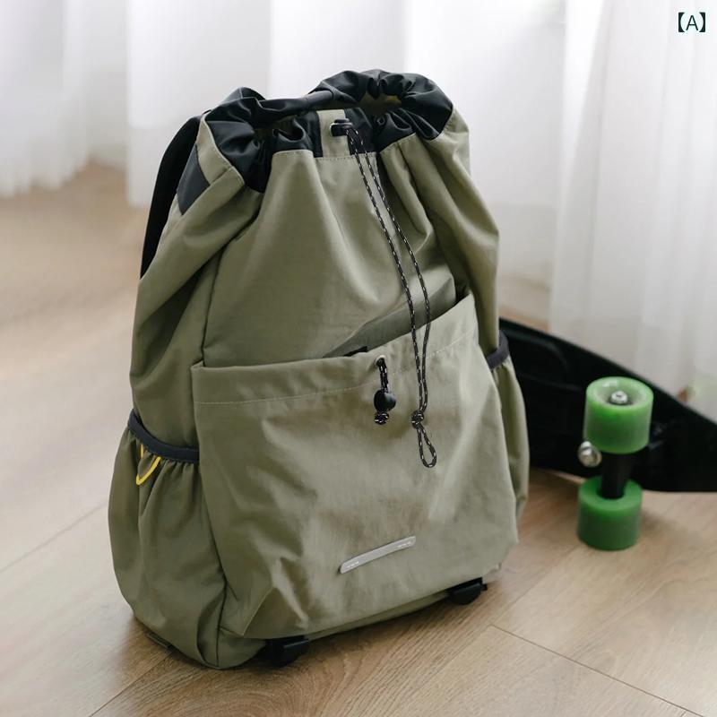 背嚢 ナップサック メンズ レディース 帆布 合切袋 運動競技 アウトドア 山登り 軽さ 旅する 緑であること 駱駝 黒いこと