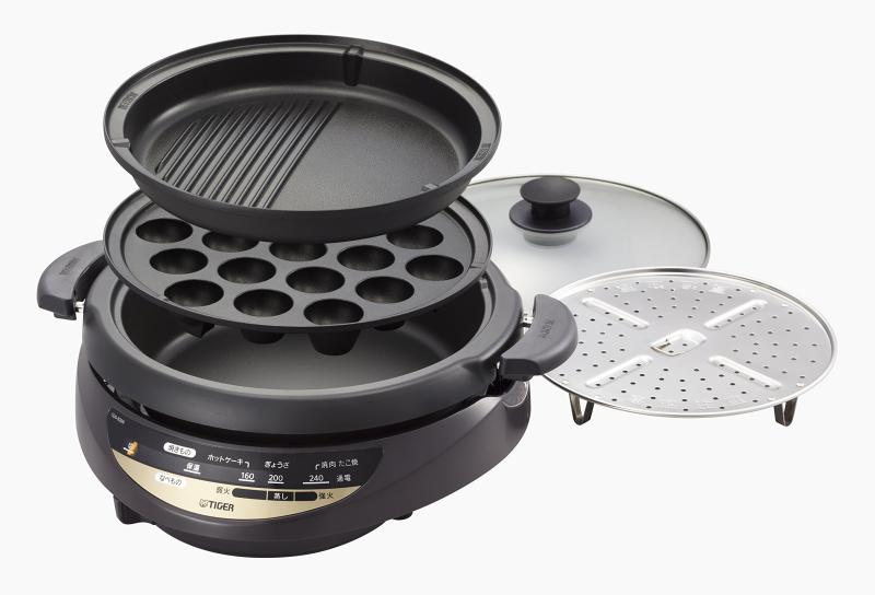 楽天市場】TIGER タイガー グリル鍋 CQD-A120-TB ボルドーブラウン