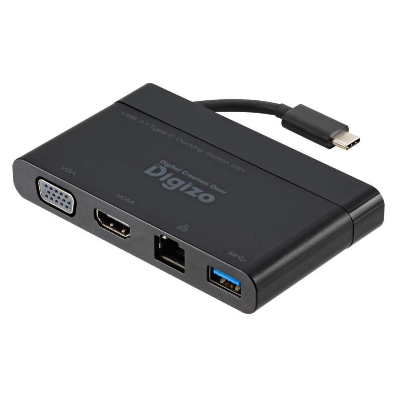プリンストン USB Type-C対応ドッキングステーションミニ VGA/HDMI/LAN/USB3.0 TypeA各1ポート搭載 4K対応 PUD-CDOCM 6,064円