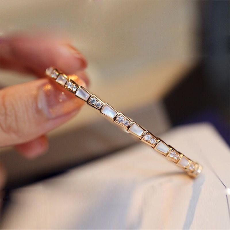 バングル レディース アクセサリー ブレスレット 腕輪 ジュエリー 感 18K ローズゴールド 細身 重ね付け 白蝶貝 ギフト プレゼント 誕生日 ゴールド