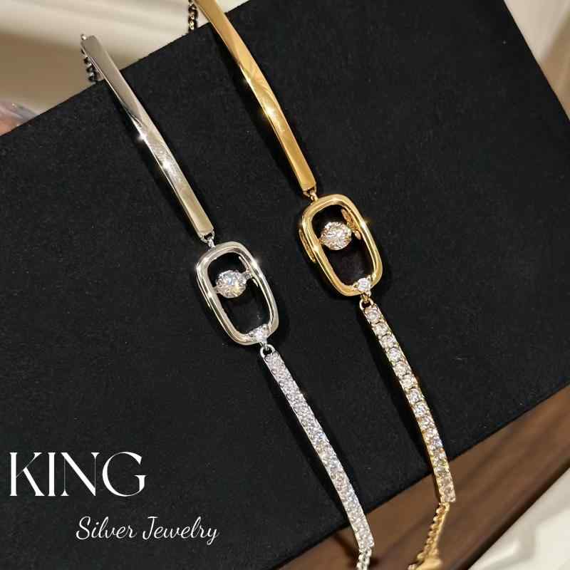 バングル レディース アクセサリー ブレスレット 腕輪 ネックレス ジュエリー 感 純銀 S925 ギフト プレゼント 誕生日 シルバー ゴールド