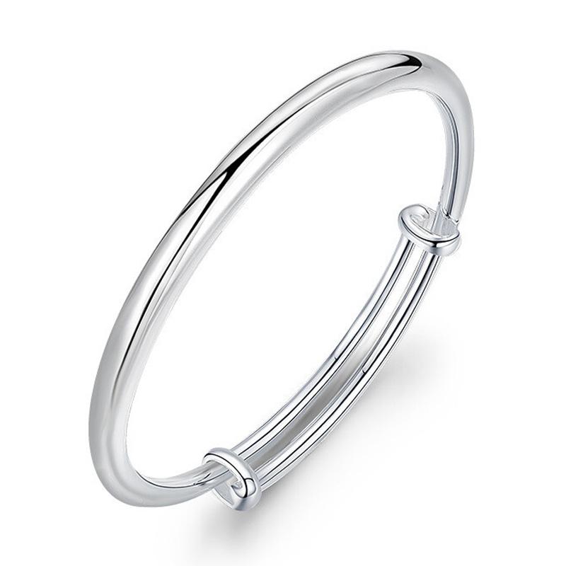 バングル レディース アクセサリー ブレスレット 腕輪 ジュエリー 純銀 S999 スターリングシルバー ギフト プレゼント 誕生日 シルバー