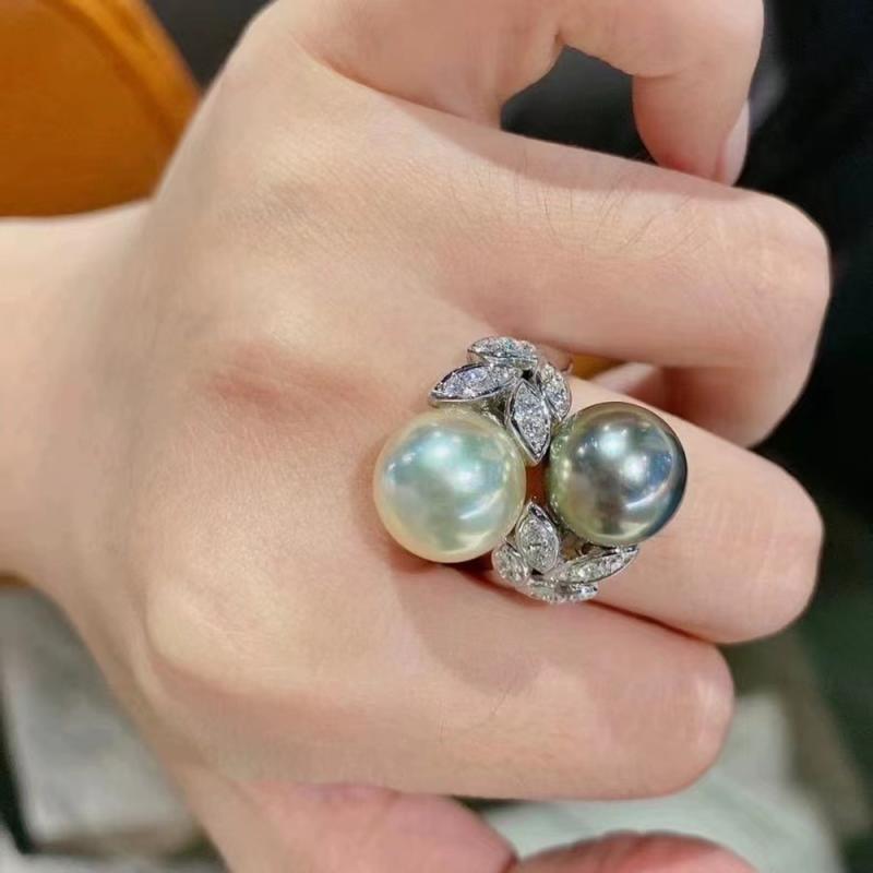 指輪 リング 空枠 レディース アクセサリー パーツ 材料 装飾 土台 かわいい おしゃれ ジュエリー DIY パール S925 スター ダブル シルバー ゴールド 黒