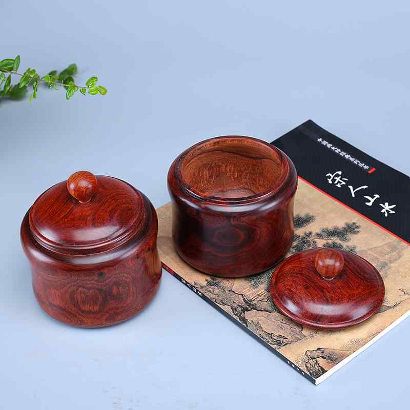 茶筒 木製 おしゃれ キャニスター 紅茶 コーヒー 豆 容器 レトロ 無垢材 収納 家庭用 ポータブル コンパクト 密閉 蓋 中国 茶|Grams店