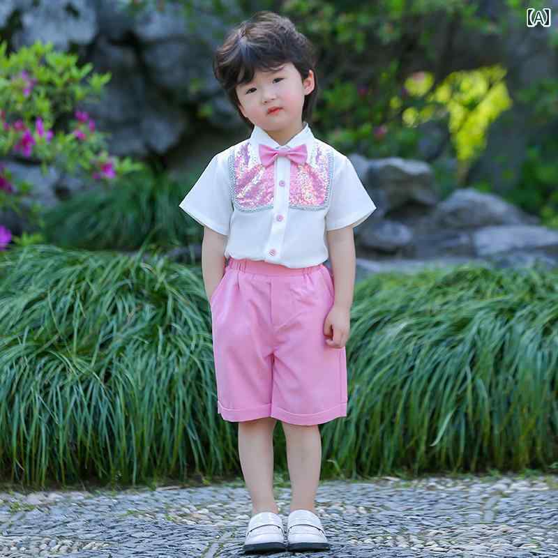 幼稚園 男の子 女の子 ドレス パフォーマンス お祝い プリンセス 子供の日 イベント ホスト 合唱団 卒業式 ピンク