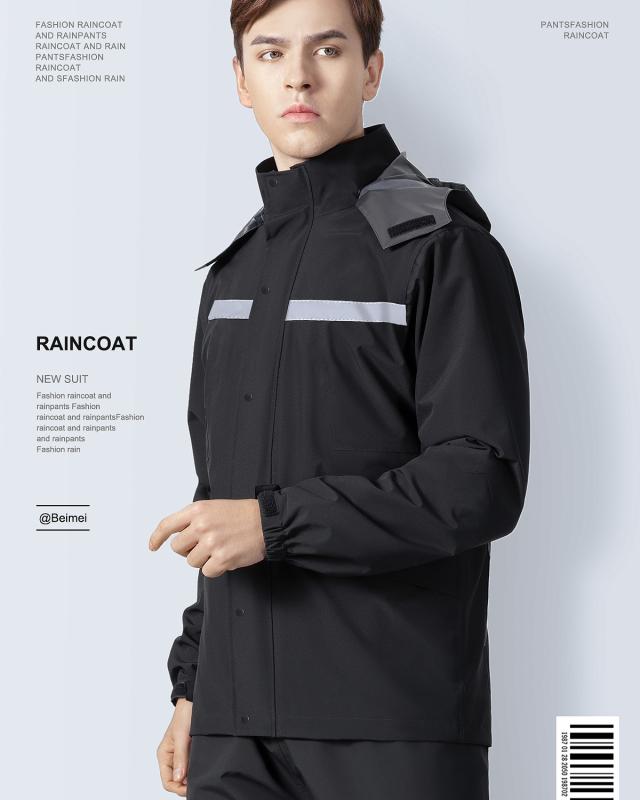 レインコート カッパ レインウェア レインスーツ 雨具 ポンチョ バイク 自転車 メンズ レインパンツ セパレート フルボディ 防水 防雨 配達員 ライダー ブラック グリーン