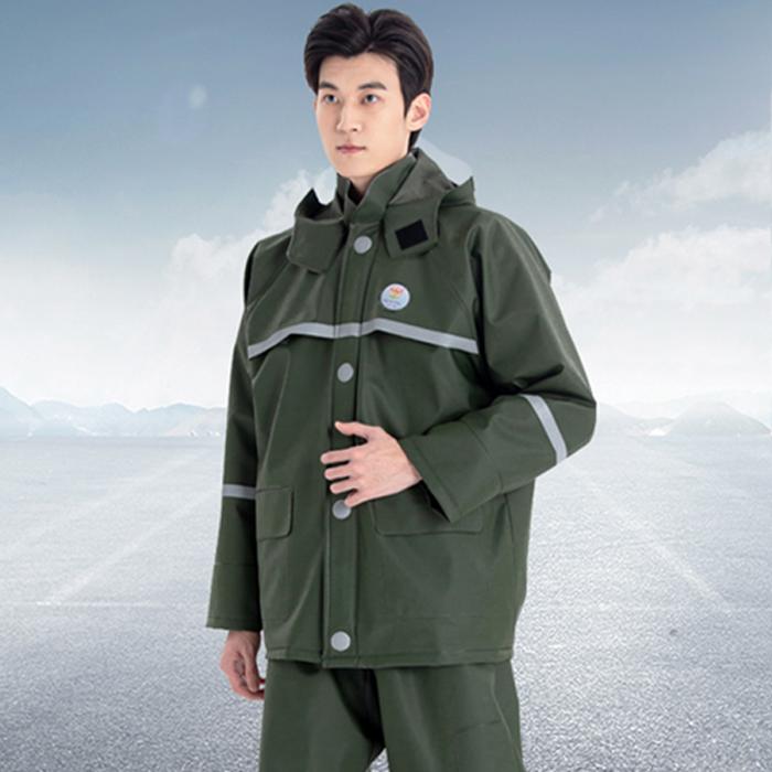 雨合羽 カッパ レインウェア レインスーツ 雨具 ポンチョ 自動二輪車 銀輪 メンズ レインパンツ 朦々たる セパレート 盛りだくさん上半身 雨合羽 防雨 仕かける 配達員 サイクリング ロング カーキ 米国海軍