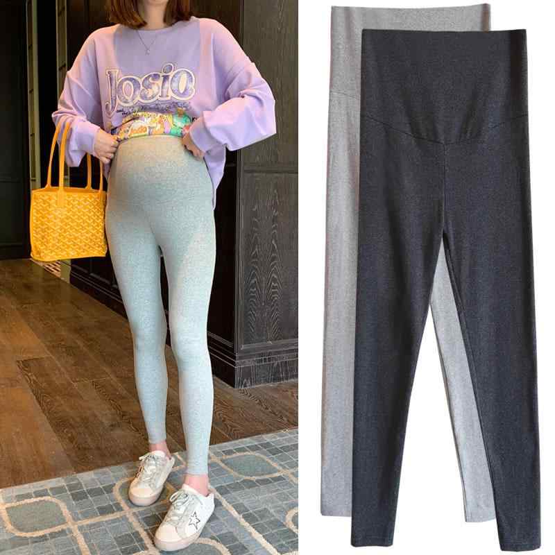 レギンス パンツ レディース 秋冬 暖かい マタニティ ベルベット 腹部サポート グレー ブラック