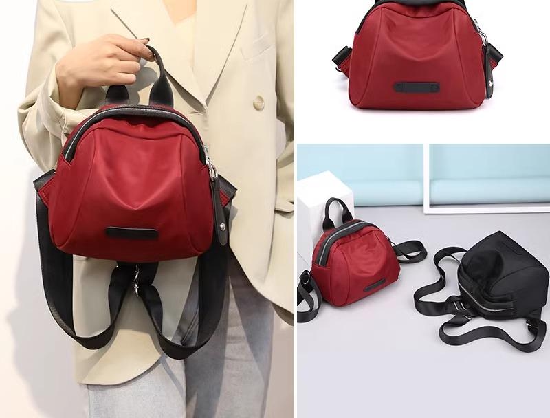 【楽天市場】リュック レディース 小さめ ミニ 鞄 バック パック 防水 ナイロン ファッション シェル オックスフォード 布 ワインレッド