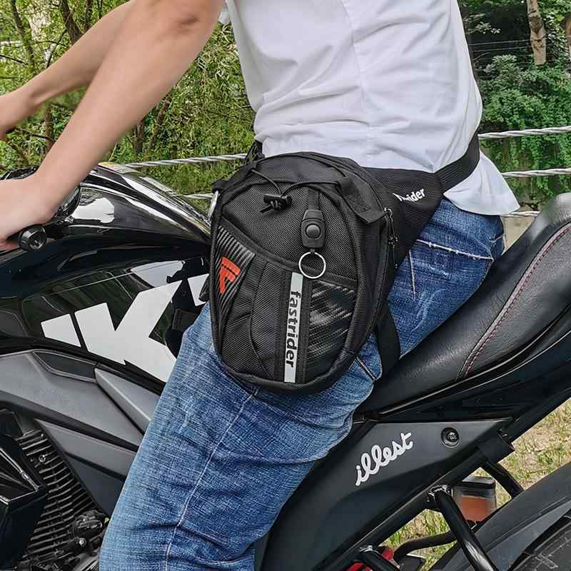 レッグ バッグ バイク ウエストポーチ ショルダーバッグ 斜めがけ メンズ おしゃれ 乗馬 アウトドア スポーツ オートバイ 自転車 ブラック レッド