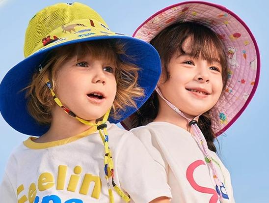 キッズ 帽子 男の子 女の子 子供 おしゃれ かわいい 日よけ 春夏 リバーシブル ハット 恐竜 ユニコーン サメ