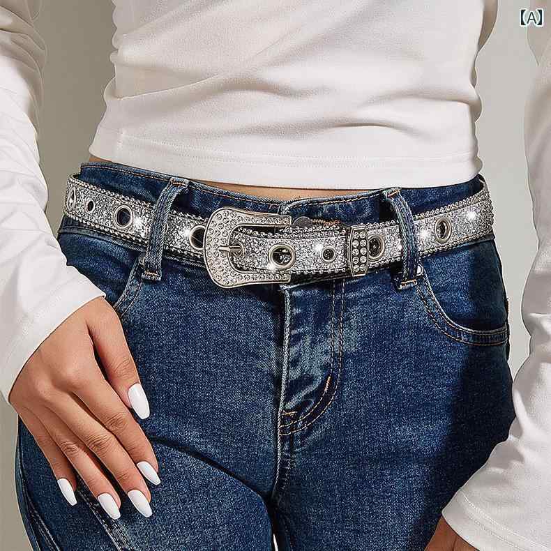 HERMETIC supplier 水色 ラインストーンベルト Mサイズ HERMETIC (ヘルメティック)商品ページ - Crystal Belt - L.blue