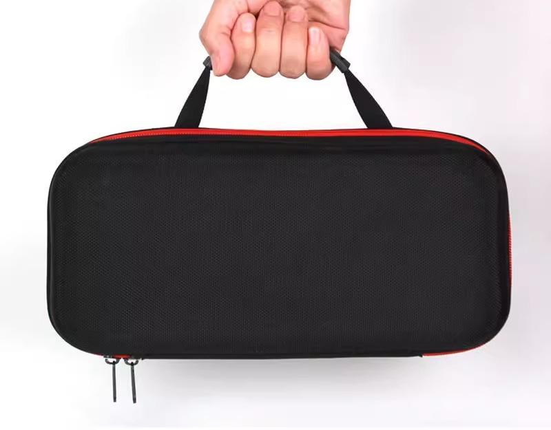 マイクケース マイクホルダー 音響機器 アクセサリー 収納 バッグ 持ち運び ポータブル 保護ケース ボックス ハードタイプ ジッパー 落下防止 ブラック