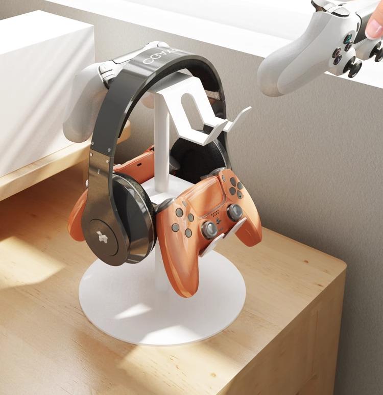 ヘッドホンスタンド ヘッドフォン 掛け 収納 ゲーム コントローラー ホルダー ヘッドセット ラック ディスプレイ